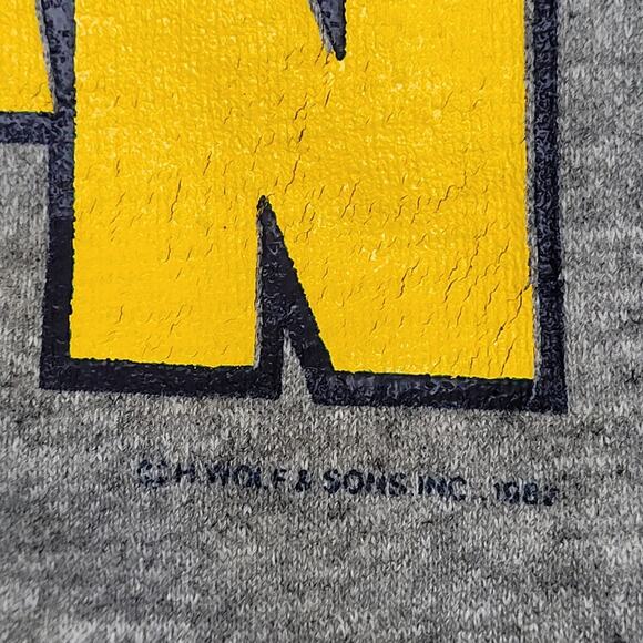 Vintage University-of Michigan Sweatshirt Womens Large 21x23 Boxy - Picture 8 of 12